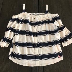 Abercrombie Kids Blue and White Shirt